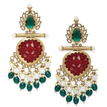 Kundan earrings, Indian Earrings, pearl earrings, Pakistani Earrings, bollywood Earrings. Kundan Jewelry