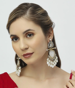 Kundan earrings, Indian Earrings, pearl earrings, Pakistani Earrings, bollywood Earrings. Kundan Jewelry