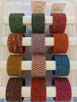 Heart Shape Glass Bangles Combo Set, 12 Colors Traditional Indian Bangles Set, Bridal Bangle Elegant Indian Traditional Chudi Set for Bridal & Festive Wear