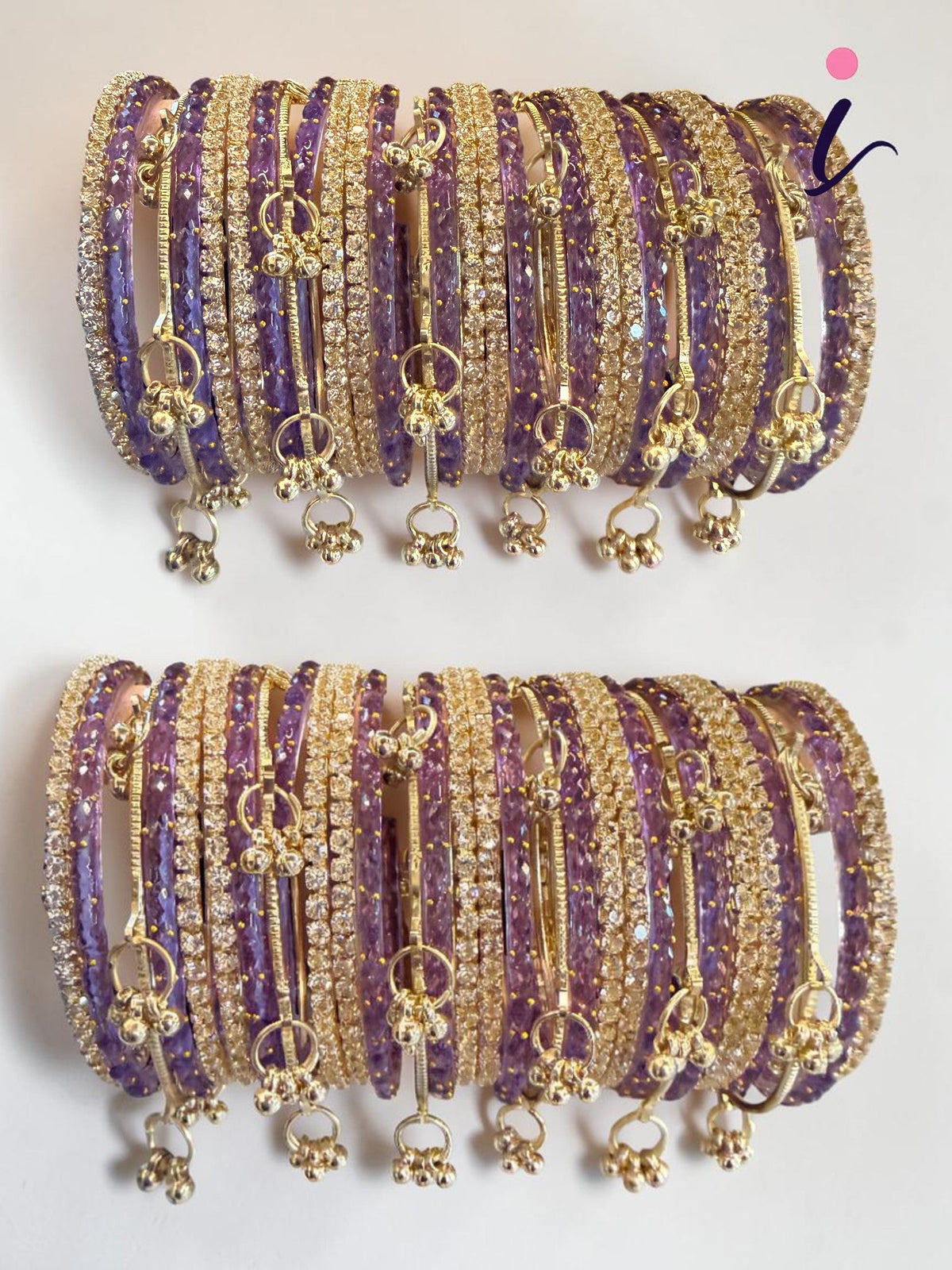 Raindrop Bridal Bangle Set for Women | Red & GoldKashmiri Ghunghroo with Stone Work | Premium Wedding Bangles Collection
