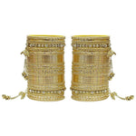 Indian Bangles, Indian Bangle Set, Bridal bangles, Traditional Brass Non Precious Metal Bangle Set For Women & Girls - Libasaa