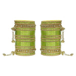 Indian Bangles, Indian Bangle Set, Bridal bangles, Traditional Brass Non Precious Metal Bangle Set For Women & Girls - Libasaa