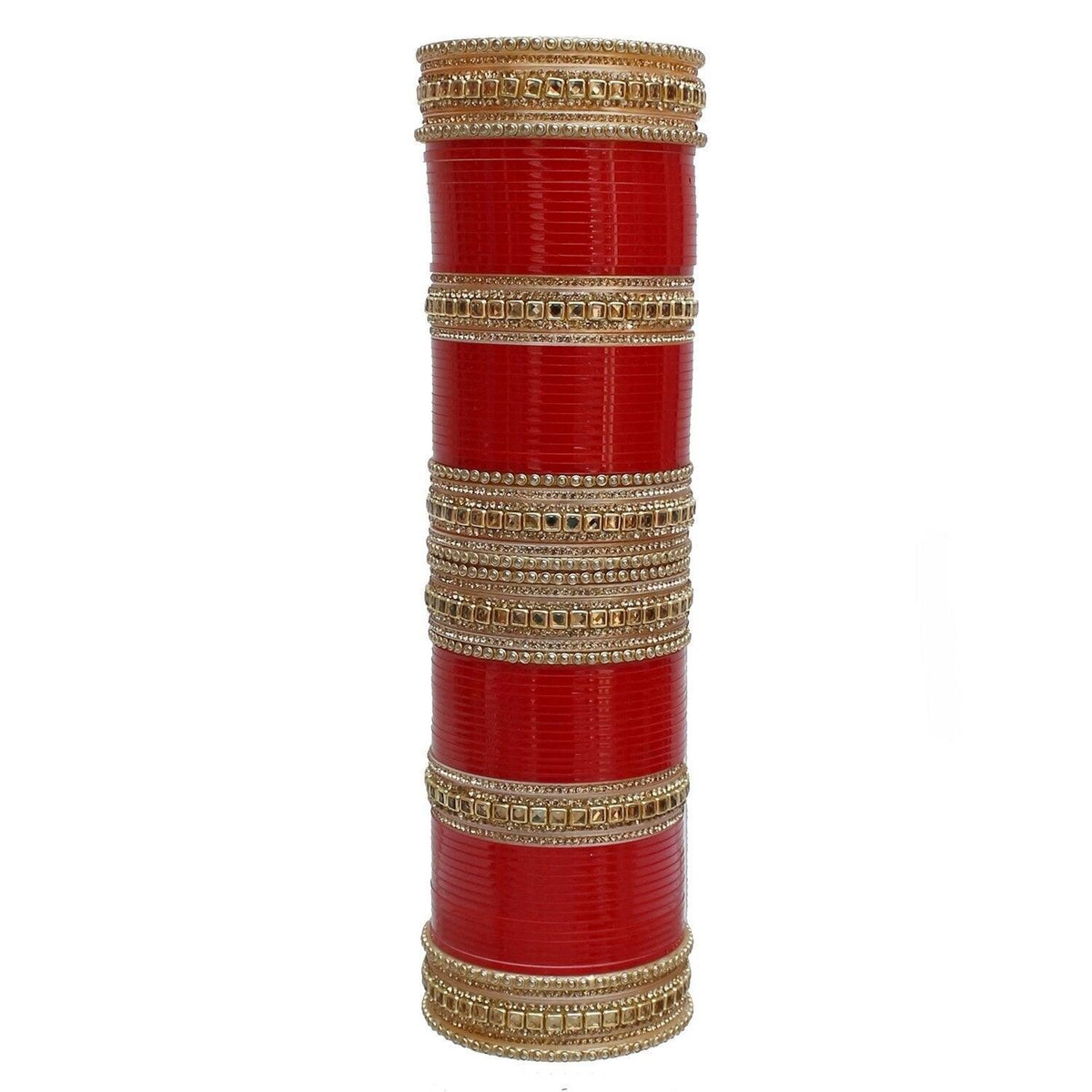 Red Designer Chura Bridal Dulhan Punjabi Choora Fashion Jewellery Chuda Set for Punjabi Brides