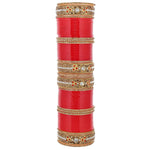 Red Designer Chura Bridal Punjabi Choora Fashion Jewellery Chuda Set