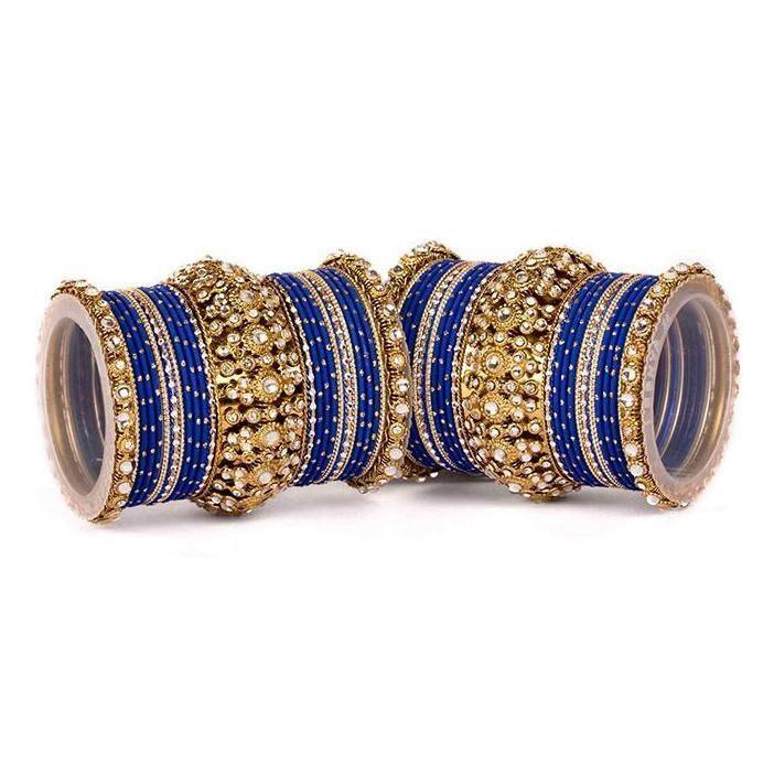 Indian Bangle Set, Bridal Bangles, Thread Dotted Bangles, Traditional Bracelet Wedding Eid Karwachauth Navratri Bollywood Bangle Set