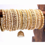 Handmade Indian Bangle with Pearl Stone work Wedding Bangle Set, Traditional Indian jewelry gift, Bridal bangles, Wedding Jewelry