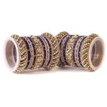 Handmade Indian Bangle Set, Silk Thread Stone Bangle Set 42 Psc, Bridal Bangles, Traditional Bangle Set for Women, Indian Wedding Bangles