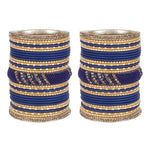 Indian Bangles / Indian Bangle Set / Bridal Bangles / Indian Jewelry / Traditional Brass Metal Crystal Bangle Set For Women & Girls