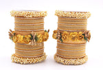 Floral Bridal Bangles Set For Women / Girls / Indian Bangles / Bridal Jewelry / Bridesmaids Gifts / Indian Jewelry / Bollywood Set for Girls