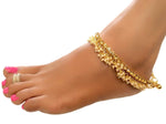 Antique Traditional Pearl Stone Fancy Gold Plated Payal/Anklet/Pajeb/Payjeb/Painjan/Ghungroo/Anklet Bracelet for Women