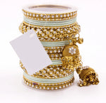 Indian bangle set , Bridal bangles, Traditional wedding jewelry, Brass Metal and Stone Bridal Crystal Bangle Set for Women