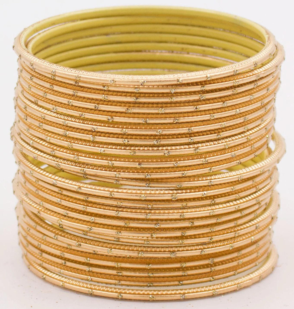Indian Bangle Set 24 Plain Matte Textured Bangles, Metal Bangles Indian Jewelry / Bangles Bridal Bangles for Women