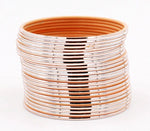 Indian Bangles Set 24 Shining Metal Bangles, Indian Jewelry, Bridal Bangles for Women, Indian Bangles, Bollywood Jewelry