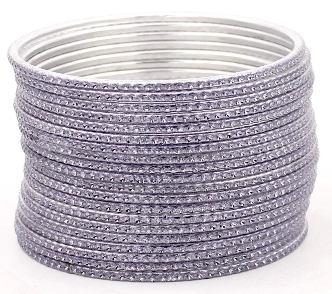 Indian Bangles Set 24 Shining Embossed Pattern Bangles, Indian Jewelry, Bridal Bangles for Women, Indian Bangles, Bollywood Jewelry