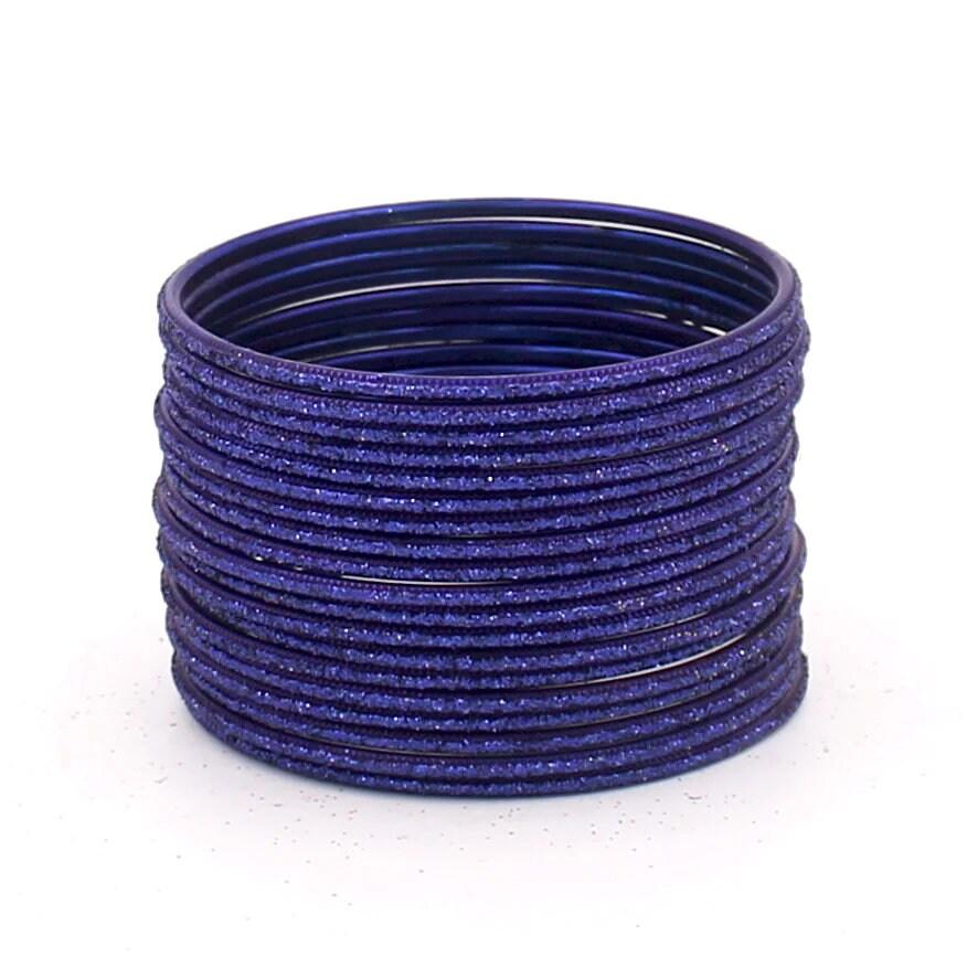 Indian Bangles, 24 Glitter Flat Shape Bangle Set , Indian Jewelry, Bridal Bangles for Women, Indian Bangles, Bollywood Jewelry