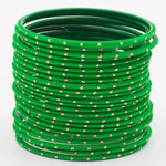 Indian Bangle Set 24 Plain Matte Textured Bangles, Metal Bangles Indian Jewelry / Bangles Bridal Bangles for Women