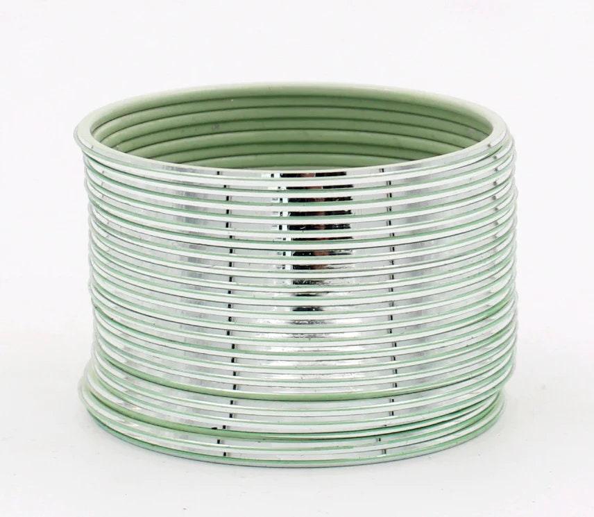 Indian Bangles Set 24 Shining Metal Bangles, Indian Jewelry, Bridal Bangles for Women, Indian Bangles, Bollywood Jewelry