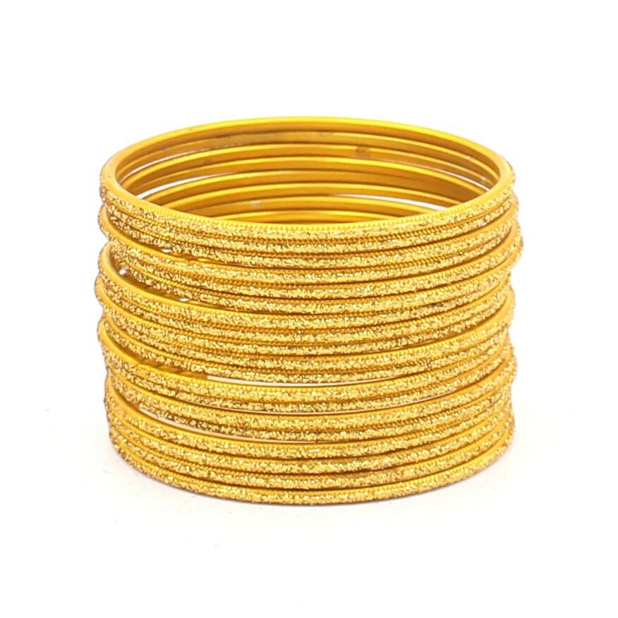 Indian Bangles, 24 Glitter Flat Shape Bangle Set , Indian Jewelry, Bridal Bangles for Women, Indian Bangles, Bollywood Jewelry
