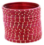 Indian Bangles, 24 Dual tone Golden Glitter Bangle Set, Indian Jewelry, Bridal Bangles, Indian Bangles, Bollywood Jewelry, Chudiyan