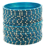 Indian Bangles, 24 Dual tone Golden Glitter Bangle Set, Indian Jewelry, Bridal Bangles, Indian Bangles, Bollywood Jewelry, Chudiyan