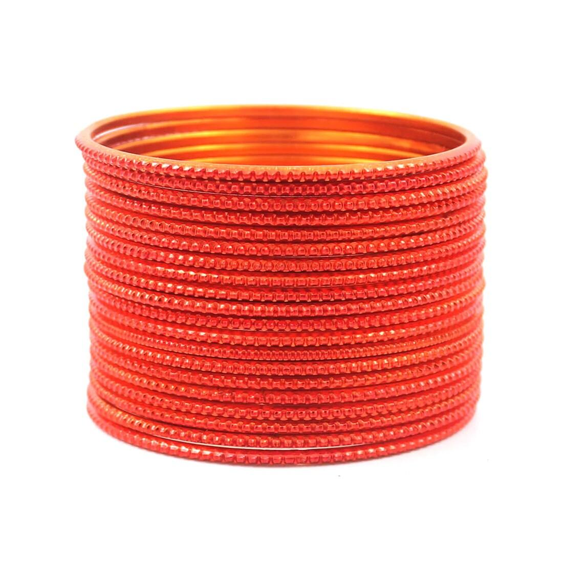 Indian Bangles, 24 Plain Dotted Bangle Set , Indian Jewelry, Bridal Bangles for Women, Indian Bangles, Bollywood Jewelry, Chudiyan