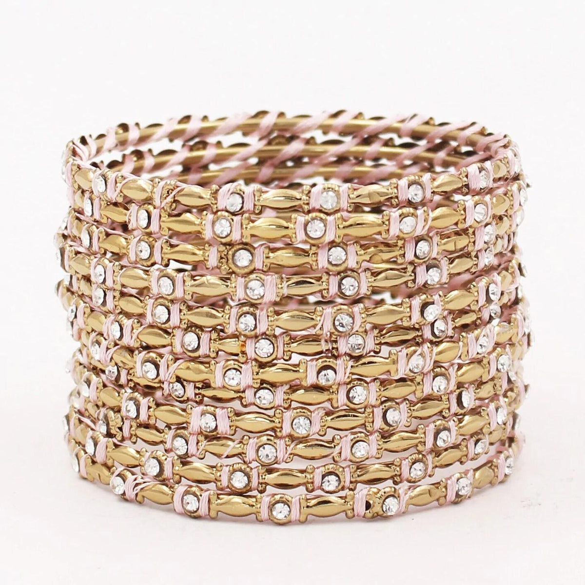 Indian Bangles / 12 Thread Stones Bangle Set / Indian Jewelry / Bridal Bangles / Stone Bangles / Bollywood Jewelry / Chudiyan for Women