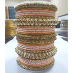 Traditional Kundan Bangle Set with stone work , Wedding bangles, Indian Jewelry