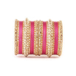 Traditional Kundan Bangle Set with stone work , Wedding bangles, Indian Jewelry