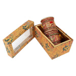 Raja Rani King Queen Rajwadi chuda, Bridal chuda, Dulhan Bridal Art Stones Bangles Set, Jaipur Rajasthani Indian chura, Red Green Chura Set