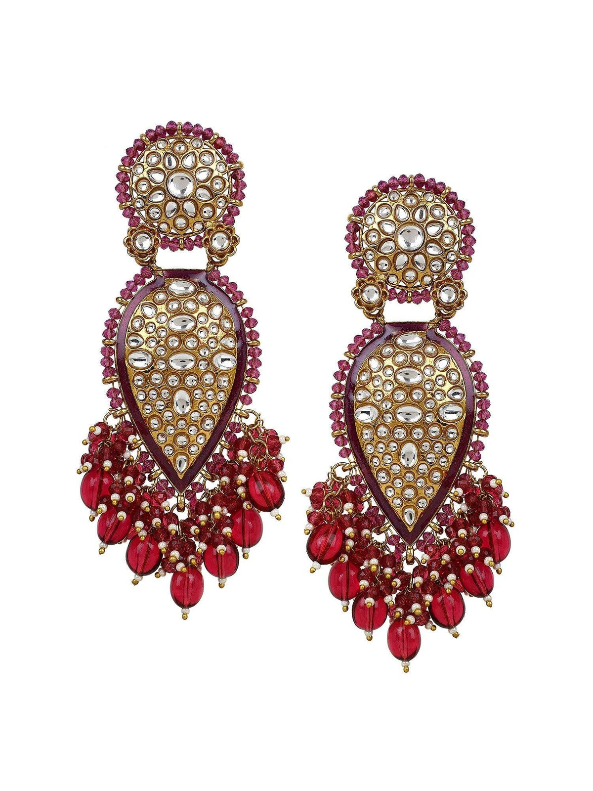 Jhumka earrings pearl kundan, Indian Earrings Gold Plated Traditional Indian Jewelry | Bollywood Jewelry | Gifts for Her