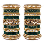 Traditional Punjabi Bridal Red Bangle set with flower mirror kada and pacheli Bangles, Indian Designer Wedding Chura Churi