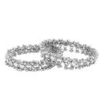 Kundan Indian Bridal Kadas, Pearl Wedding Jewelry, Statement Jewelry, Wedding Bangles, Pearl Bangles, Silver gold kadas