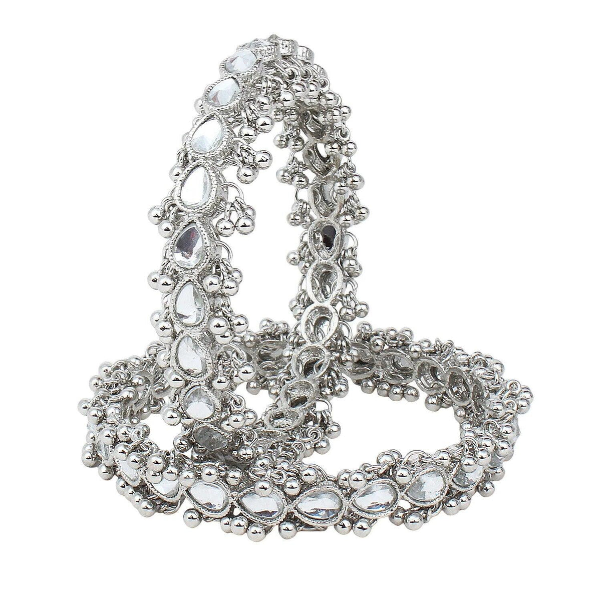 Kundan Indian Bridal Kadas, Pearl Wedding Jewelry, Statement Jewelry, Wedding Bangles, Pearl Bangles, Silver gold kadas