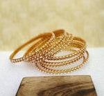 12 Bangles, Gold plated pearl bangles, Indian bangles, wedding jewelry bridal bangles, bridesmaid jewelry, festive bangles, gift for women