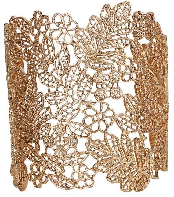 Gold Cuff Bracelet, Gold Bangle, Gold Plated Alloy Antique Cuff Bracelet, Wide Gold Bangle Arm Cuff, Gift For Her, Arm Cuff