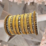 Gold bangles with kadas with stone work , Wedding bangles, Indian Jewelry