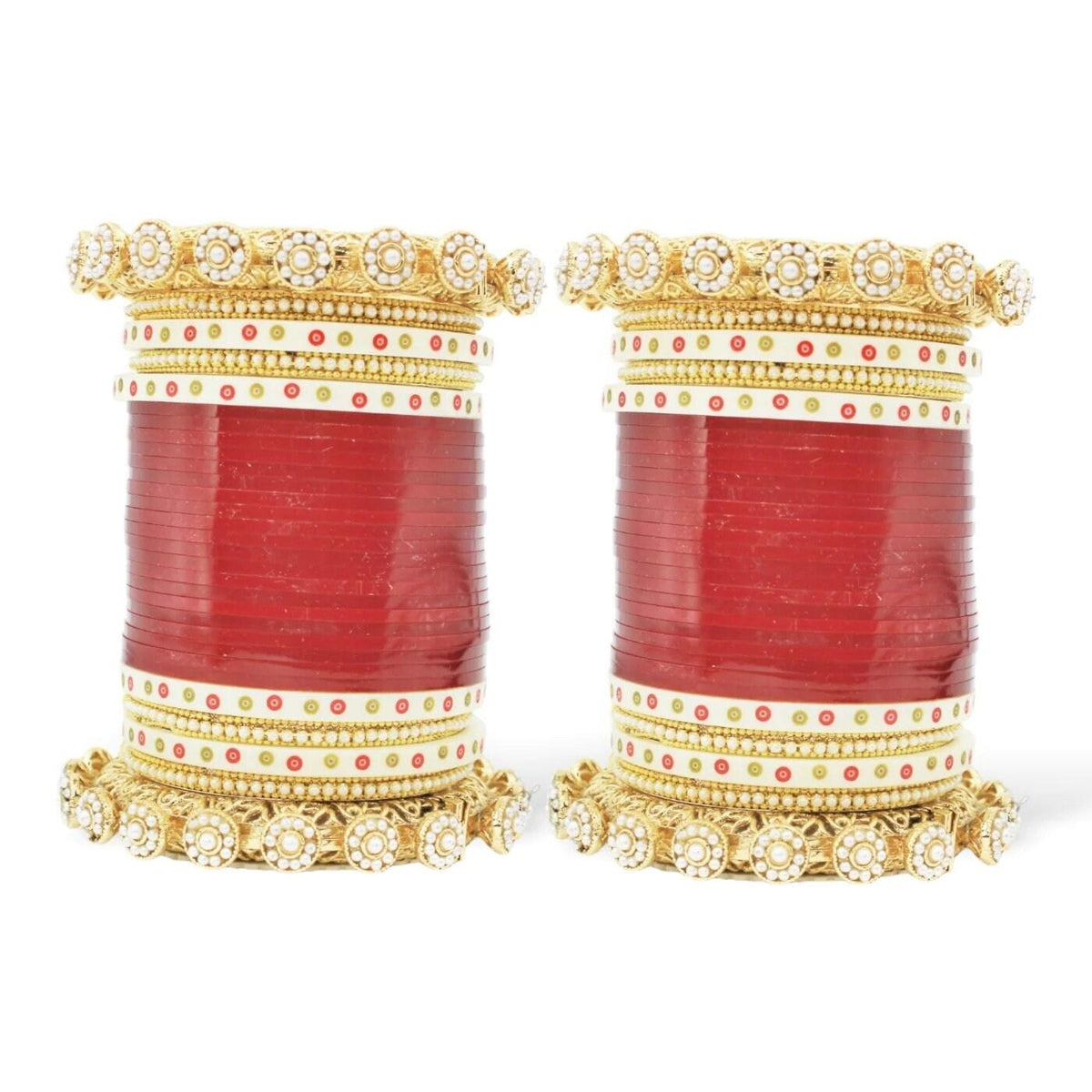 Bridal Chura with Pacheli Rajwadi Kada, Punjabi Chuda Wedding Bangles, Punjabi Choora, Pakistani Choora, Punjabi Chooda