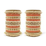 Bridal Punjabi Pacheli kada chuda set, Indian bangles pearls beaded chura, pakistani party wear eid stone work bangles, Indian Jewelry