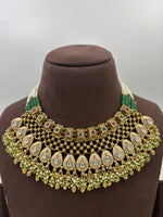 Premium Antique Gold Necklace Set – Traditional Bridal & Party Jewelry