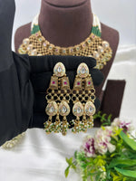 Premium Antique Gold Necklace Set – Traditional Bridal & Party Jewelry