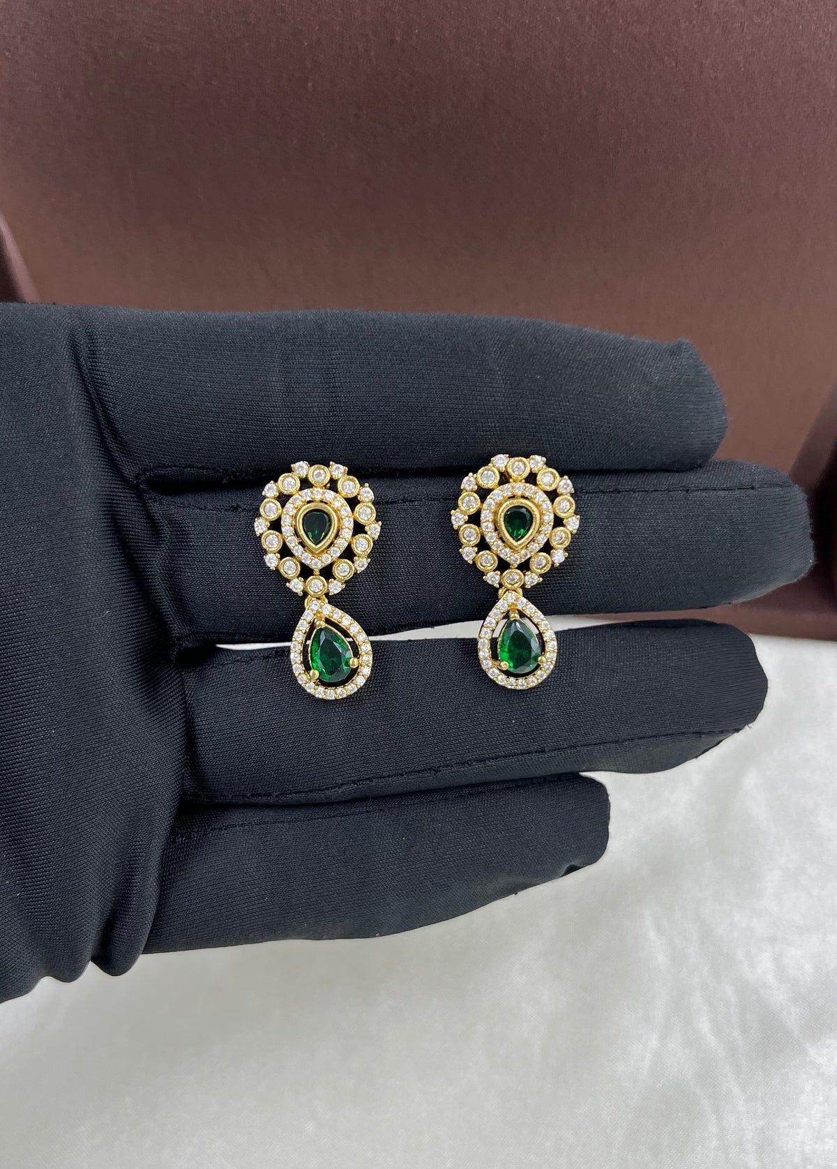 Elegant Drop Victorian Necklace Set with Earrings – Premium Party Wear Jewelry