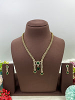 Victorian Drop Necklace Jewellery Set with Matching Earrings | Indian Jewellery | Premium Indian Necklace Set for Women
