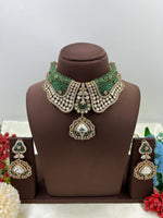 Royal Premium Kundan Necklace Set with Earrings – Royal Bridal Splendor