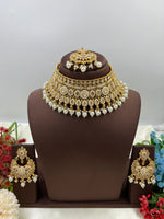 Traditional Choker Necklace Set with Maangtika & Earrings – Royal Bridal