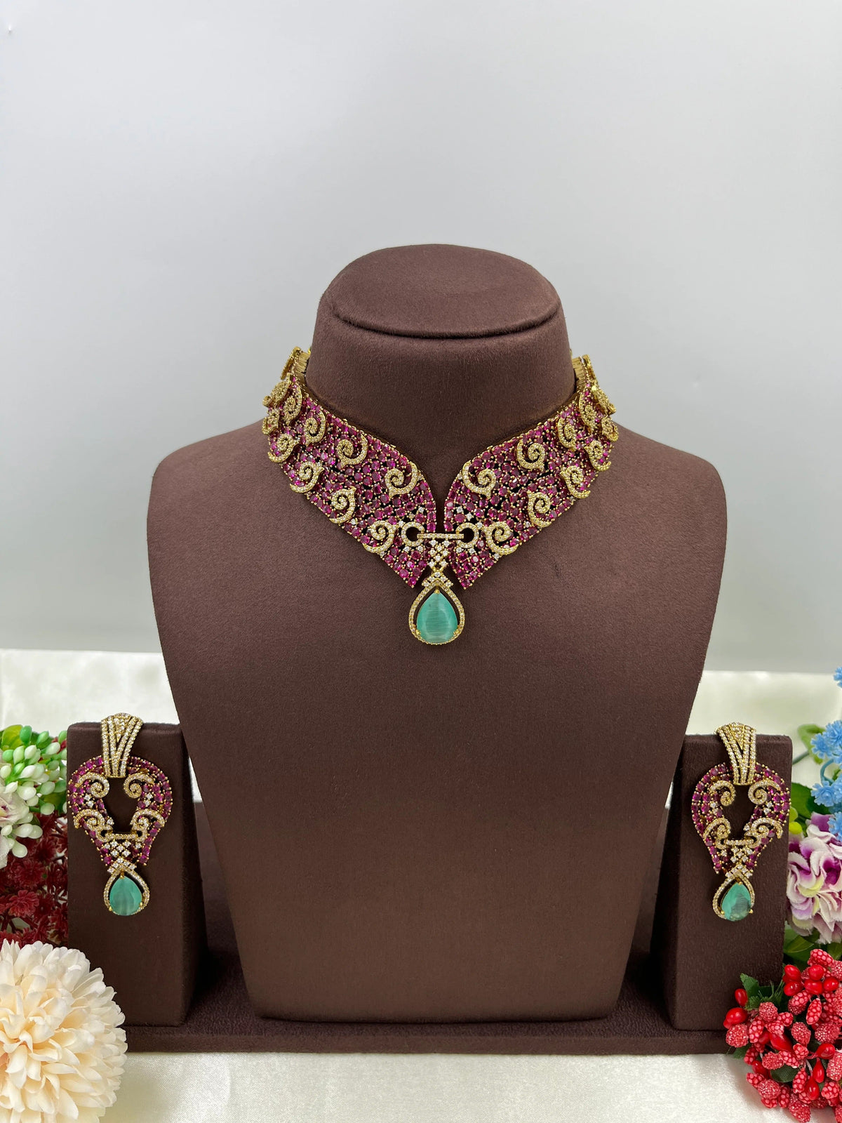 Premium Victorian Moissanite Necklace – Timeless Royal Elegance - Libasaa.com