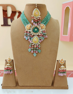 Rajsthani Ethnic Meenakari Necklace Earrings Maangtika Set, Jaipuri Wedding Meenakari Jewelry Set, Indian Jewelry Set, Bollywood Wedding Necklace Set, Bridal Necklace Set