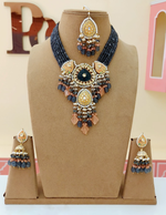 Rajsthani Ethnic Meenakari Necklace Earrings Maangtika Set, Jaipuri Wedding Meenakari Jewelry Set, Indian Jewelry Set, Bollywood Wedding Necklace Set, Bridal Necklace Set