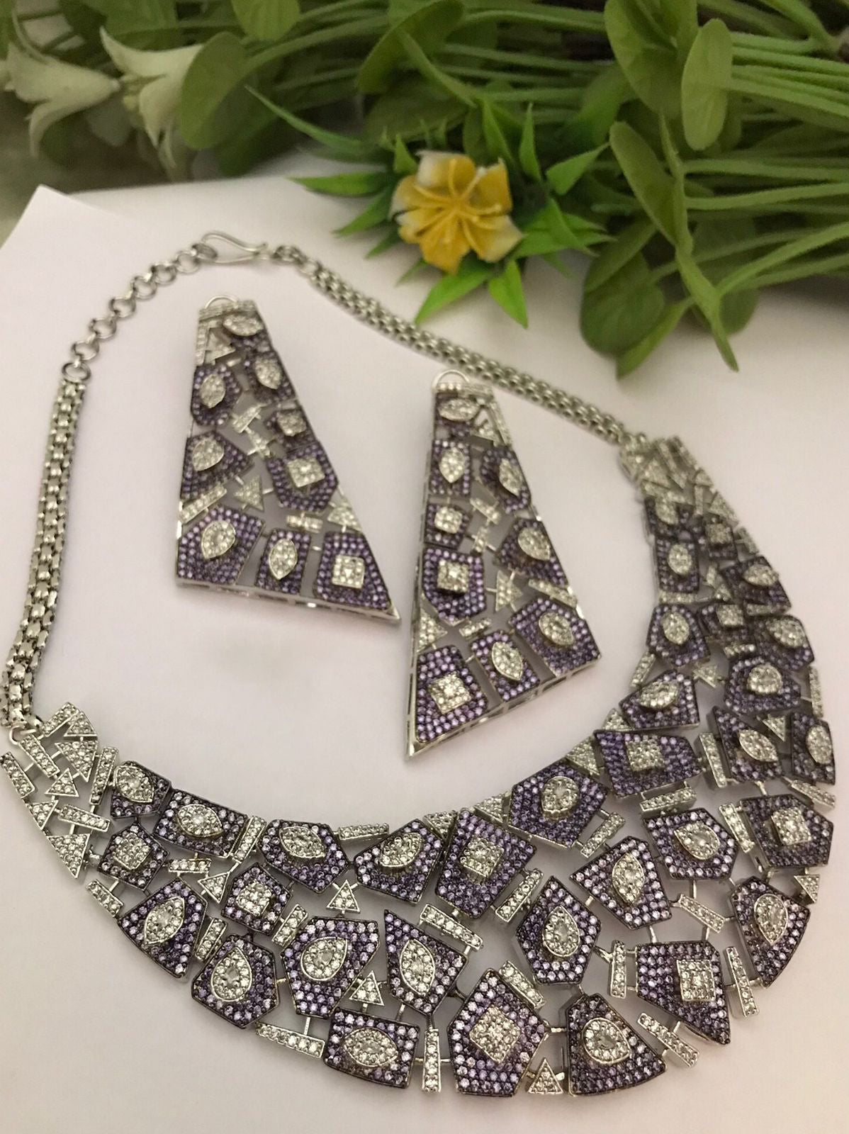 Jaipuri Designed Traditional Wedding Choker Earrings Set, Rajsthani Ethnic Choker Earrings Set, Indian Bridal Choker Set, Pakistani Jewelry Set