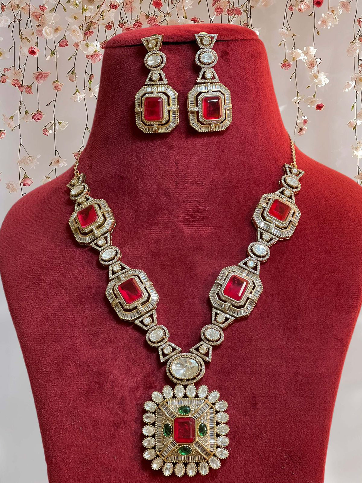 Pakistani Polki Traditional Necklace Earrings Set, Indian Polki Necklace Earrings Set, Jaipuri Ethnic Necklace Jewelry Set, Polki Bridal Jewelry Set, Indian Choker Set, Bollywood Polki Jewelry Set