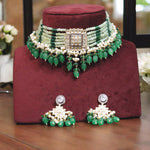 Multi Stranded Accents Beaded Choker Indian Jewelry Set, Indian Beaded Choker Set, Wedding Jewelry Set, Pakistani Jewelry Set, Traditional Choker Set